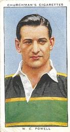 1935 Churchman’s Rugby Internationals #36 Wick Powell Front
